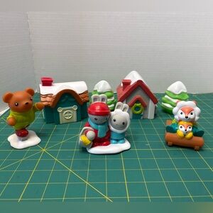 Infantino Go Gaga Holiday Village Infant Sensory Development Baby Toy,  7 Pieces